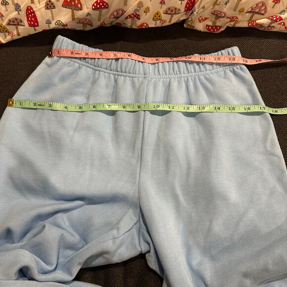 Z Supply Fleece Jogger Sweat Pants Size Small Light Blue - Picture 8 of 9